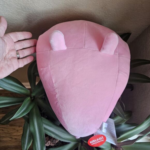 RARE FURYU Nemuneko Cat Big Plush 11in Ghost Pink Version Round Exclusive NWT - Picture 3 of 6